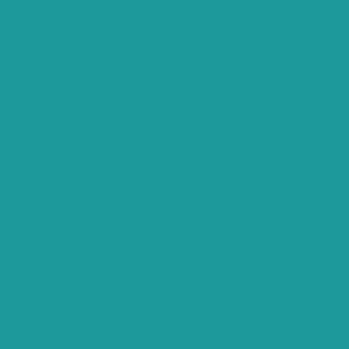 Blazing Needles Solid Twill Round Footstool Cushion, 18", Aqua Blue