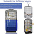 ASOCEA Extra Large Bird Cage Seed Catcher Birdcage Seeds Guard Skirt Nylon Mesh Netting Parrot Parakeet Round Square Cage - Blue (Not Include Birdcage)