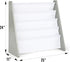 Humble Crew, Grey/White Kids Book Rack Storage Bookshelf, 4 Tiers
