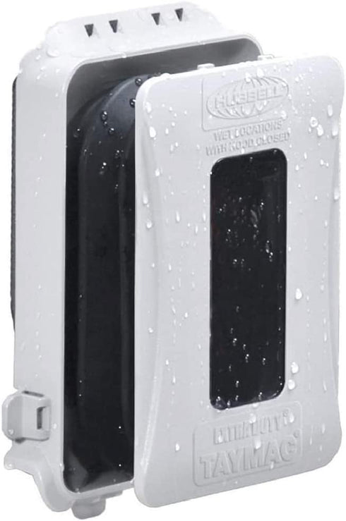 TAYMAC ML500W Single-Gang Mount 16-in-1 Flat Nonmetallic Weatherproof Vertical/Horizontal, 1-Pack, White