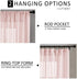 MRTREES Sheer Curtains Girls Room Pink 84 inches Long Sheers Nursery Transparent Voile Curtain Panel Bedroom Rod Pocket Window Treatment Set 2 Panels Living Room Sliding Glass Door