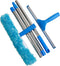 JSMASTER Professional Window Cleaning Combo Squeegee and Microfiber Window Washer with Long Handle 14" 35cm 1pack