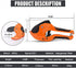 AIRAJ PVC Pipe Cutter to Cutting 1-3/4'' (42mm) PEX,PVC,PPR Plastic Pipes,Ratcheting PVC Pipe Cutter with SK5 Steel Blade & Ergonomic Handle,Plastic PVC Cutter Suitable for Home Working and Plumber