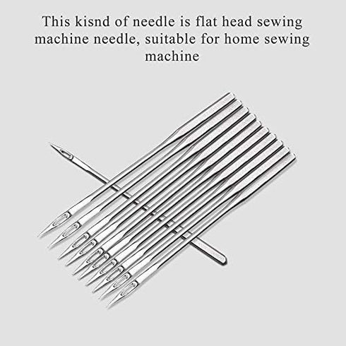 Sewing Machine Needles, 50 Count, Universal Regular Point for Singer, Brother, Janome, Varmax, Sizes HAX1 65/9, 75/11, 90/14, 100/16, 110/18