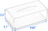 HIIMIEI Acrylic Tissue Box Cover Clear Tissue Holder Napkin Dispenser for Home Office Restaurant