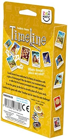 Timeline Classic Card Game | Fun Educational Trivia Game for Adults and Kids | Ages 8+ | 2-6 Players | Average Playtime 15 Minutes | Made by Zygomatic
