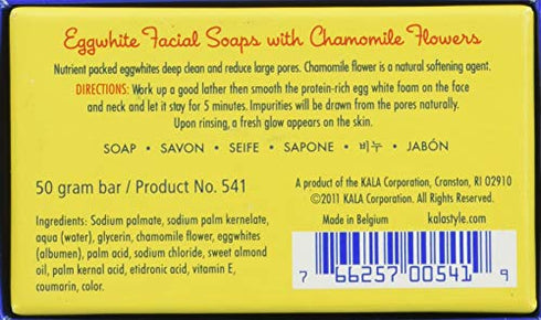 Eggwhite Facial Soap, Single Bar