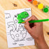 Horizon Group USA Pre-Printed Canvas & Paint Art Set. Ready to Paint 5" x 7" Canvas Panels, 12 Tempera Paints, 6 Easy-Grip Assorted Paintbrushes Included. Dino, Space & Food.