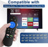Universal for Roku TV Remote, Replacement for Hisense, TCL, Sharp Roku TV Remote, Remote Control Replacement for Roku TV with Netflix, Sling, Hulu, Now Button and Battery
