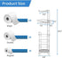 Toilet Paper Roll Holder Stand Bathroom Tissue Holders Free Standing with Middle Shelf Storage Reserve Mega Rolls/ Phone/Wipe-Gray