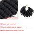 MIMAN 3Packs 10 Inch Short Crochet Hair Braiding 8MM Bouncy Carrie Curls Crochet Hair for Women Synthetic Braiding Hair (Natural black #1B)