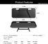 TV Top Shelf Monitor Shelves, Baffect 2pcs Adjustable TV Top Mount Storage Bracket Computer Screen Caddy Top Shelf for WiFi Router,Remote Control,Media Box,Plant (Black,11.8 inches