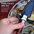 HiCoup Oyster Shucking Knife and Glove Kit - Clam and Oyster Knife Shucker Set with Stainless Steel Seafood Opener Tool, Wood Handle and Gloves?