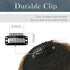 Clip in Bangs, BARSDAR 100% Human Hair Bangs Extensions French Bangs Neat Bangs with Temples Clip on Fringe Bangs Real Hair for Women Natural Color Washable/Dyeable(Neat-Dark Auburn Brown)