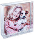 Glitter Picture Frames Acrylic Friends Family Snow Globe Photo Frame Gifts Dad Picture Frame (4x4" Silver)