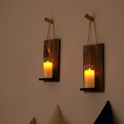 5plots 3? x 6? Ivory Flickering Flameless Candles with Clear Shell, Unbreakable Glass Battery Operated Plexiglass LED Pillar Radiance Candles with Remote Control and Timer