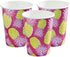 Ginger Ray Summer Fruits Hot Pink Pineapple Summer Party Paper Cups, Pink
