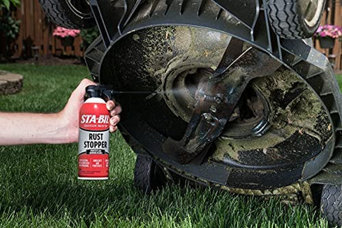 STA-BIL Rust Stopper - Stops Existing Rust and Corrosion, Long Lasting Protection, Prevents Future Rust and Corrosion From Forming, Water-Resistant Formula, 13oz (22003) , Red