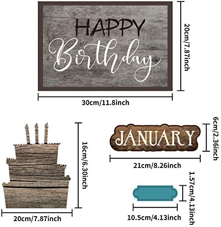 58 Pieces Happy Birthday Decorations for Classroom Mini Bulletin Board Set for Students, Birthday Banner Poster Accents for School Kids