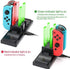 Controller Charger Dock for Nintendo Switch, 6 in 1 Charging Station for Nintendo Switch Joy-Con Controllers and Pro Controllers Black