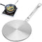 RAINBEAN 7.5Inch Heat Diffuser Simmer Ring Plate, Stainless Steel with Stainless Handle, Induction Adapter Plate for Gas Stove Glass Cooktop Converter, Flame Guard Induction Hob Pans
