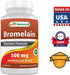 Best Naturals Bromelain Proteolytic Digestive Enzymes Supplements, 500 mg, 120 Tablets - Supports Healthy Digestion, Joint Health, Nutrient Absorption