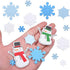 Aneco 800 Pieces Foam Snowflakes Stickers Self-Adhesive Snowman Stickers Decals for Christmas Winter Decoration