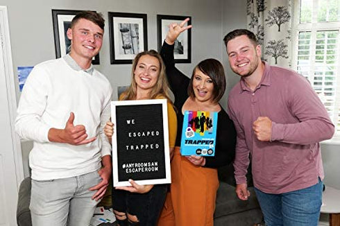 Trapped Escape Room Games BJ001 Bank Job, Ideal Family Game for Lockdown / Turn Your Home into a Escape Room, No Waiting for Turns, Escape Room in a Box Kit, Up to 6 Players, Age 8+