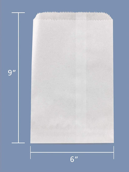 Hygloss Products Pinch Bottom Arts and Crafts Paper Bags 6 x 9 Inch, White, 100 Pack