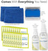 GreatShield Screen Cleaning Kit with 2 Bottle Solution (60ml and 120ml), 2 Microfiber Cloths, 20 Non-Alcohol Screen Cleaning Wipes, and Brush for Laptops, PC monitors, Smartphones, Tablets, TVs