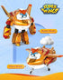 Super Wings 5" Transforming Golden Boy Airplane Toys, Vehicle Action Figure, Superwings Transforming Plane to Robot, Flying Toy Vehicle Playset, Gifts Toys for Kids, Age 3 and Up, Gold