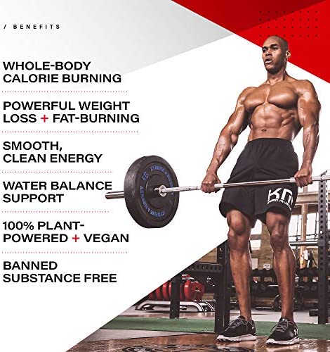 Kaged Muscle Clean Burn Amped Extreme Thermogenic for Men & Women, Weight Management Supplement with Organic Caffeine, 120 Veggie Caps