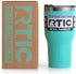 RTIC Tumbler with Splash Proof Lid, 30 oz, Teal, Insulated Travel Stainless Steel Coffee Mug, Sweat Proof, Keeps Hot & Cold Longer