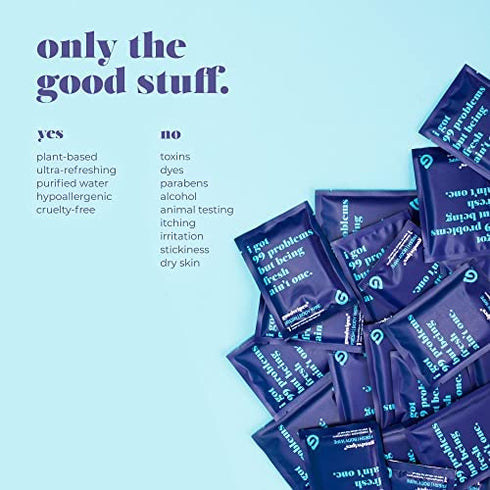 Goodwipes Really Big Body Wipes, Fresh Scent, Plant Based and Hypoallergenic, Wipe Away Sweat and Odor, for Face and Body, with Aloe and Ginseng (10 Count)