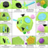 UOOEFUN Sensory Fidget Toy,Dodecagon 12 Sided Fidget Cube Dice Relief Stress,Anxiety,Calming and Focus for Kids with ADD, ADHD, OCD, Autism by (Green / B1)