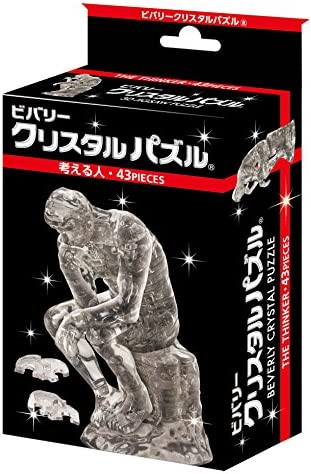 Beverly Crystal Clear 3D Puzzle - The Thinker (43Piece) Crystal Puzzle