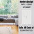 Bates- Classic Beadboard Single Switch Plate, 4 Pack, Light Switch Cover, Wall Switch Plate Cover, Light Switch Cover Plate, Switch Covers Wall Plate, Switch Plates, Wall Plates for Light Switches.