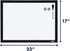 Quartet Magnetic Whiteboard, 17 x 23 inches White Board, Dry Erase Board, Black Frame (MWDW1723M-BK)