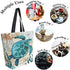 Naanle Ocean Turtle Canvas Tote Bag Large Women Casual Shoulder Bag Handbag, Sea Turtle Reusable Multipurpose Heavy Duty Shopping Grocery Cotton Bag for Outdoors.