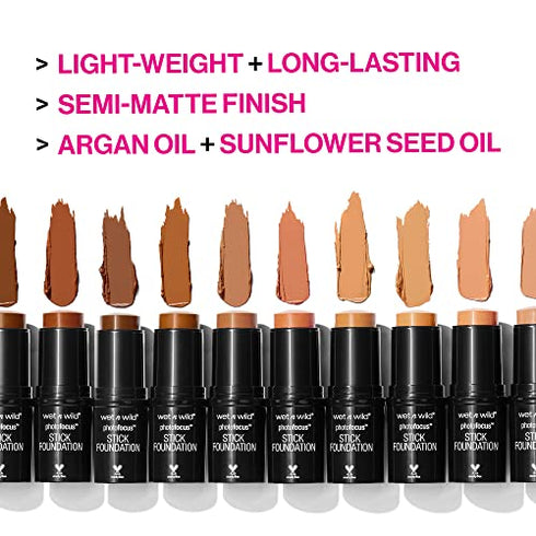 Wet n Wild Photo Focus Matte Foundation Stick Makeup, Shell Ivory | Vegan & Cruelty-Free