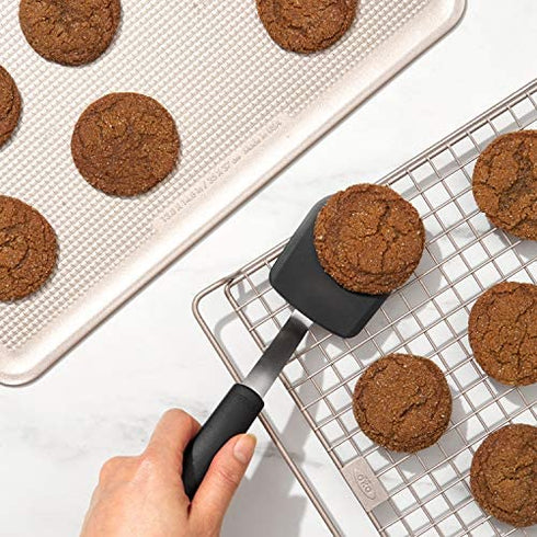 OXO Good Grips Silicone Cookie Spatula, Gray, 4 inches
