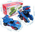 Dinosaur Toys for 3-6 Year Old Boys for Kids Transforming Dinosaur Car with LED Light and Music Gifts for 4-7 Year Old (Blue) by huwairen