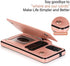 Acxlife Samsung Galaxy S20 FE 5G Case S20FE Card Credit Holder Wallet Protective Cover with Card Slot and Leather Case for Samsung S20 Fe 6.5Inch (Rose Gold)
