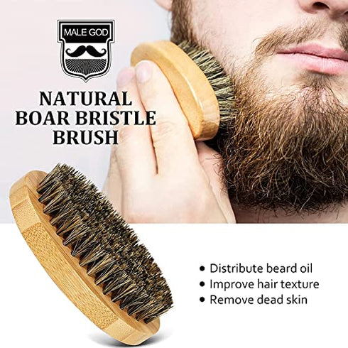 Christmas Gifts for Men - Beard Kit for Men's Gifts with Beard Oil, Beard Balm, Beard Brush, Comb, Scissors, Ebook, Stocking Stuffers for Men - Birthday Gifts for Husband Dad Boyfriend Brother Grandpa