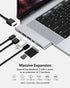 Purgo USB C Hub for MacBook Pro 13 M2 Air 2022/2021-2018, MacBook Adapter with 4K HDMI, 100W PD, 40Gbps TB3 5K@60Hz, USB-C, 2 USB 3.0 and SD/Micro Card Readers