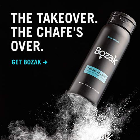Bozak Cooling Body and Foot Powder for Men – Talc Free, Jock Itch Defense, Deodorant, Stops Chafing, Absorbs Sweat, and Keeps Skin Dry – with Menthol (4 oz.)