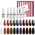 Vishine Fall-Winter Gel Nail Polish Kit 11 Colors Classic Series with Matt Top Coat , 8ml Each Manicure Gift Set