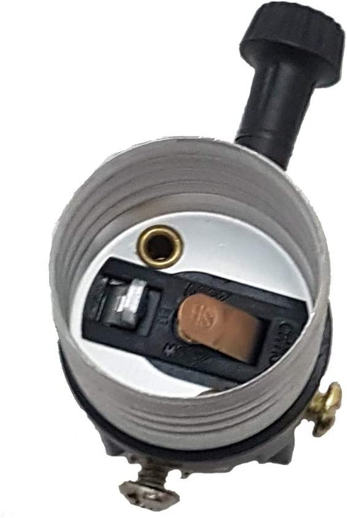 B&P Lamp® Brass Plated Finish Table Lamp Wiring Kit with a 8 Inch Harp and 3-Way Socket