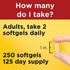 Nature Made Fish Oil 1000 mg, 250 Softgels Value Size, Omega 3 Supplement For Heart Health