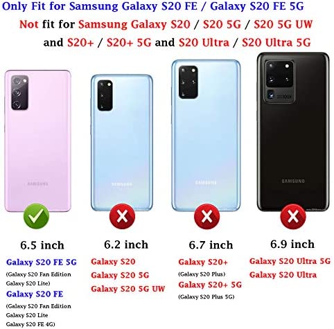 Samsung Galaxy S20 FE 5G case,PUSHIMEI Military Grade Heavy Duty Protection Phone Case Cover with Screen Protector Magnetic Ring Kickstand for Samsung Galaxy S20 FE (Fan Edition)(Purple Military Case)